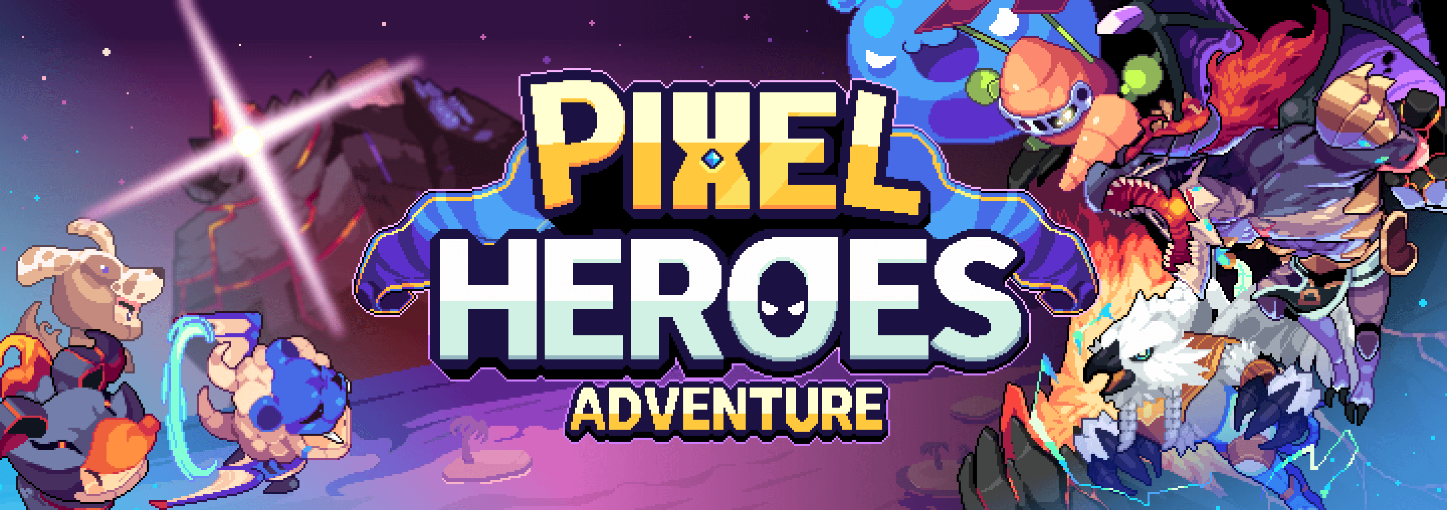Webshop Open! Join to \n Pixel Heroes Adventure